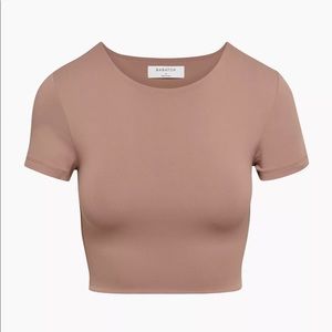 Aritzia Babaton Contour Crew Cropped T-Shirt